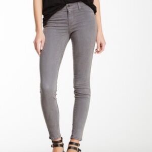 J Brand Grey Skinny Jeans cigarette leg sz 28